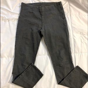 EUC Forever 21 Gray Skinny Denim Jeans 10 30  Zipper Stretch Mid Rise Jegging